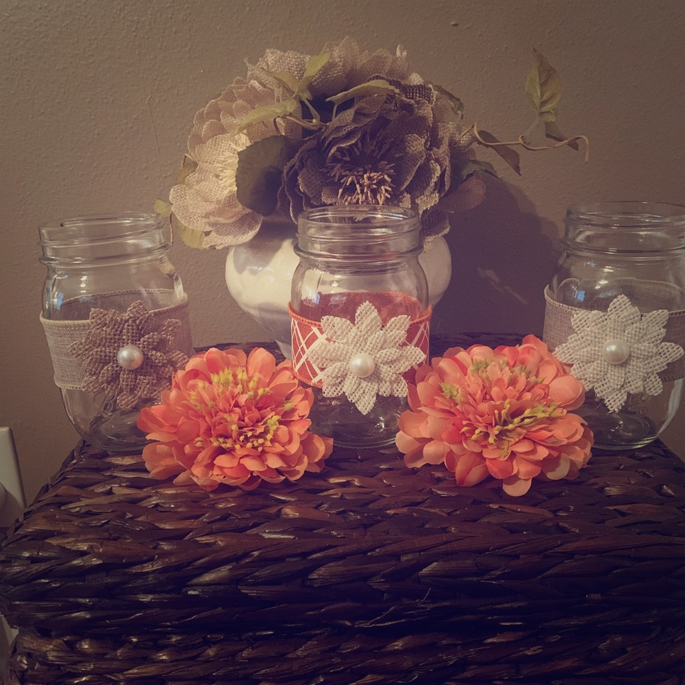 12oz Decorative Fall Mason Jar